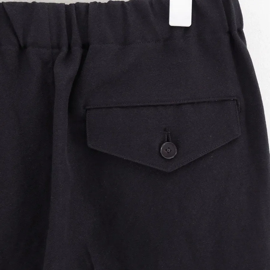 Wool Cotton Linen Ox Drawstring Pants
