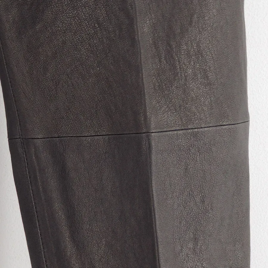 Textured Lamb Leather Pants