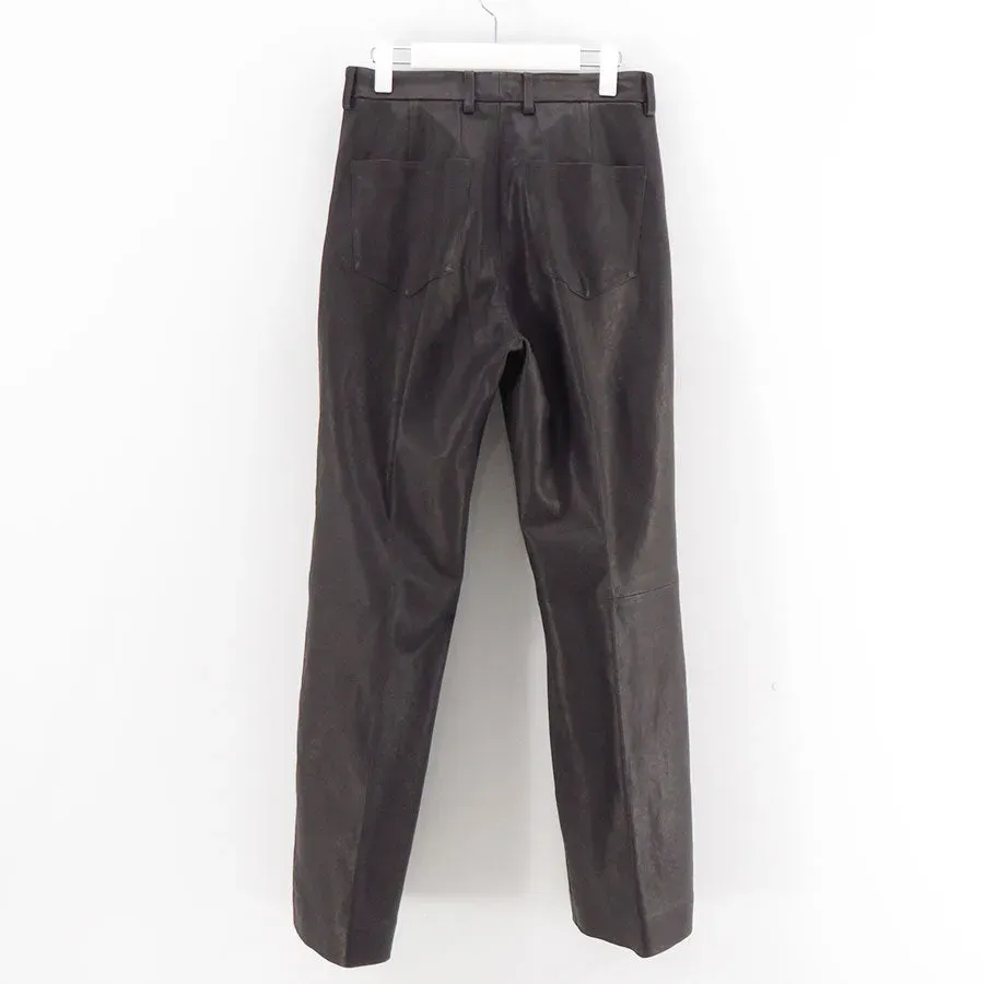 Textured Lamb Leather Pants