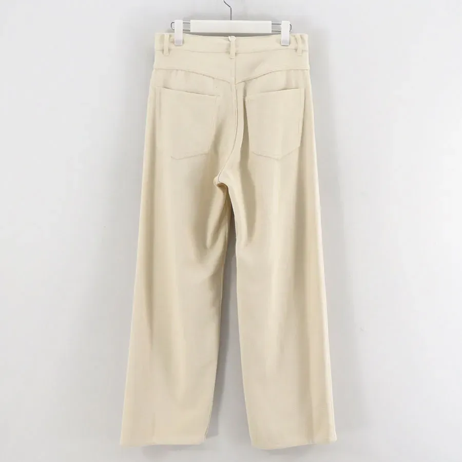 Silk Nep Denim 5P Wide Pants