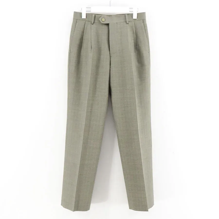 Bluefaced Wool Two-Tuck Slacks