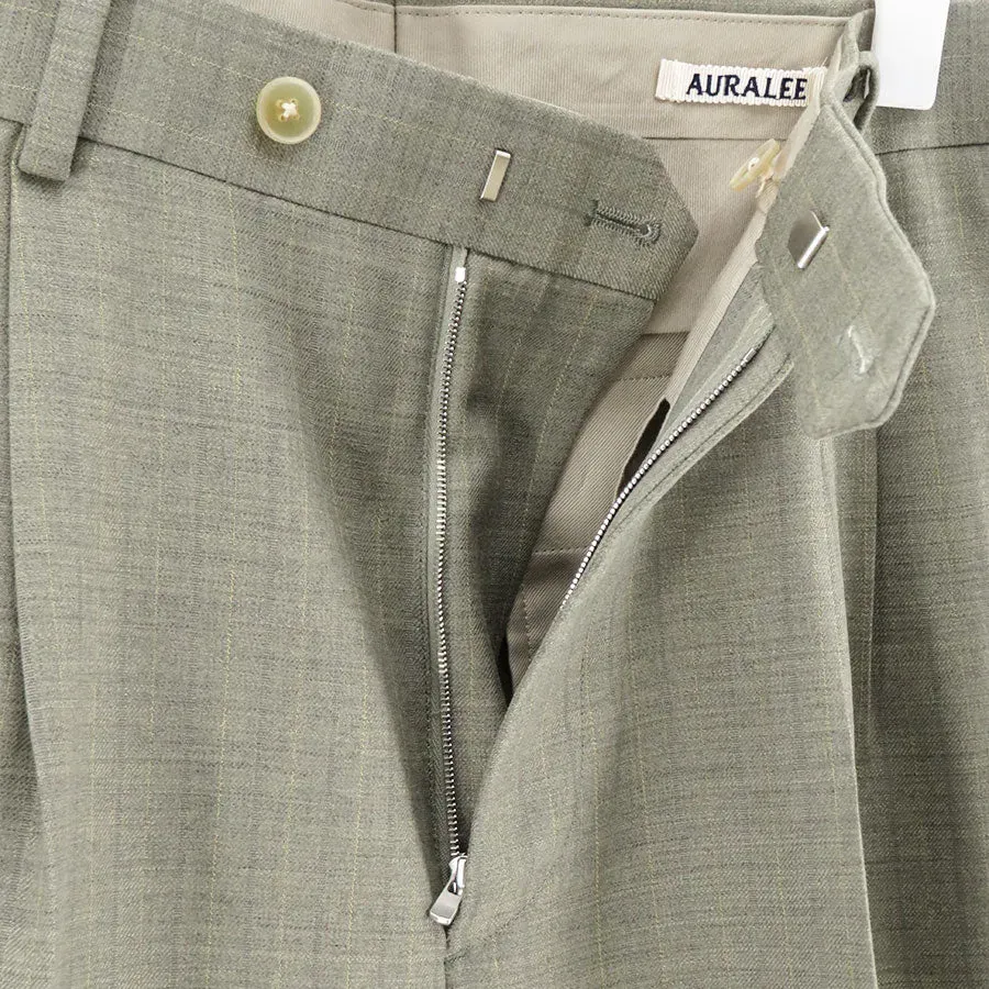 Bluefaced Wool Two-Tuck Slacks