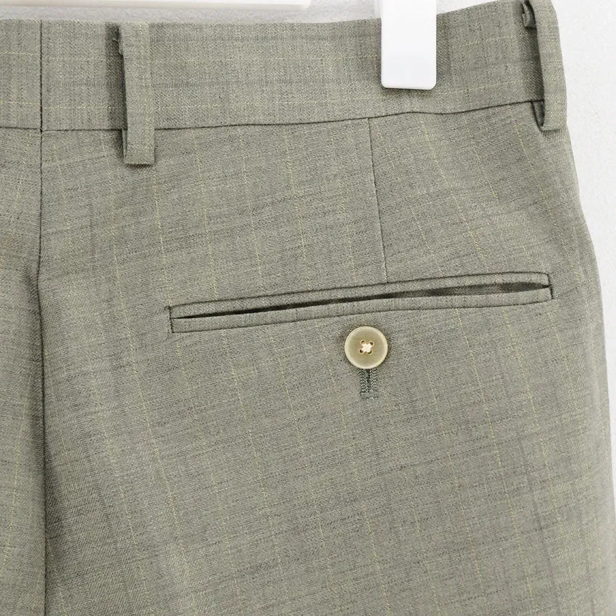 Bluefaced Wool Two-Tuck Slacks