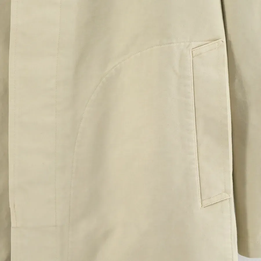 Garment-Dyed Organic Cotton Heavy Twill Short Coat