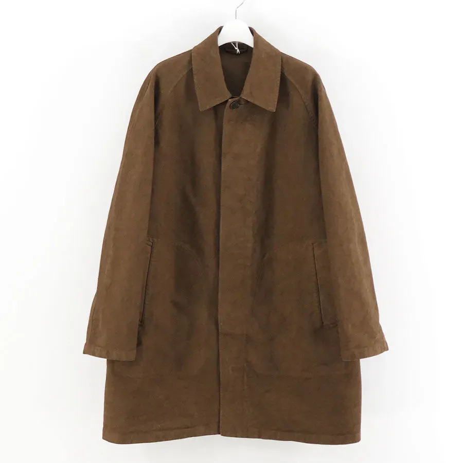 Garment-Dyed Organic Cotton Heavy Twill Short Coat