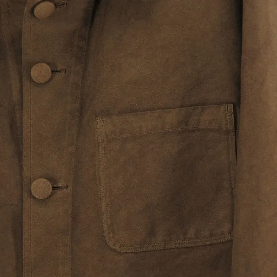 Garment-Dyed Organic Cotton Heavy Twillshort Work Jacket