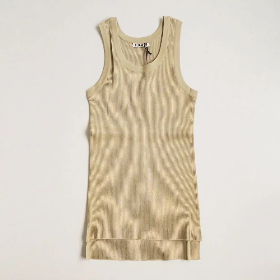 Giza High Gauge Rib Knit Tank