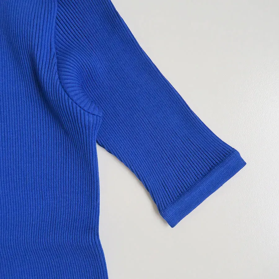 Giza High Gauge Rib Knit Tee