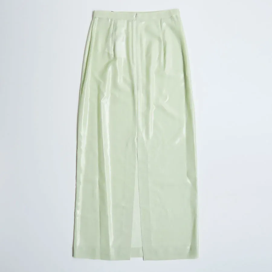 Foil Printed Silk Lawn Skirt
