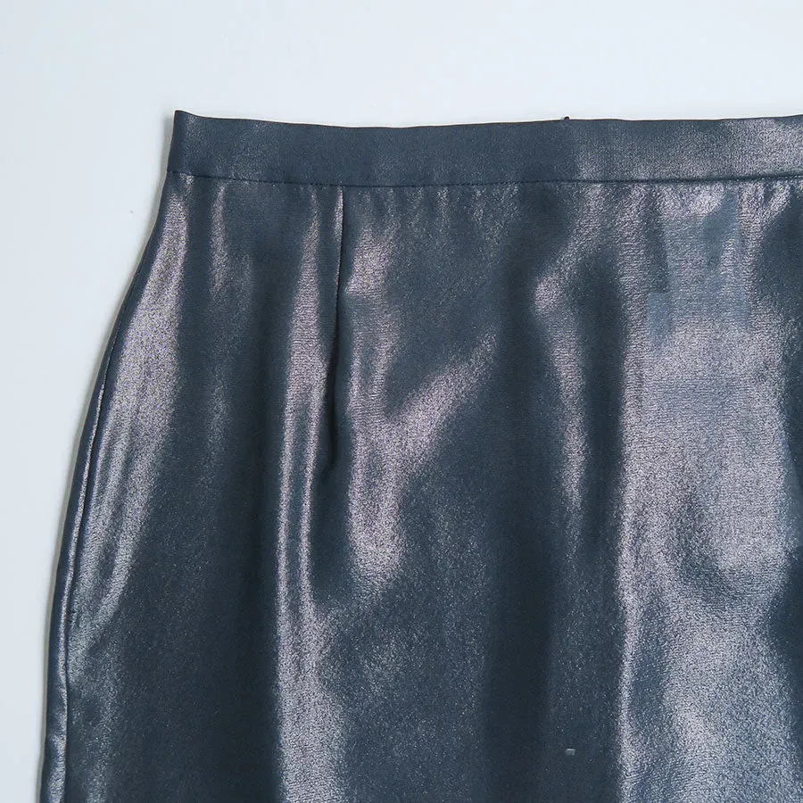 Foil Printed Silk Lawn Skirt