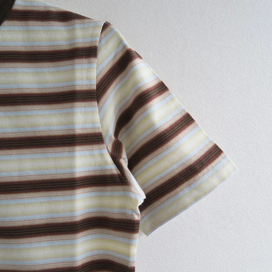 Gradient Stripe Jersey Tee