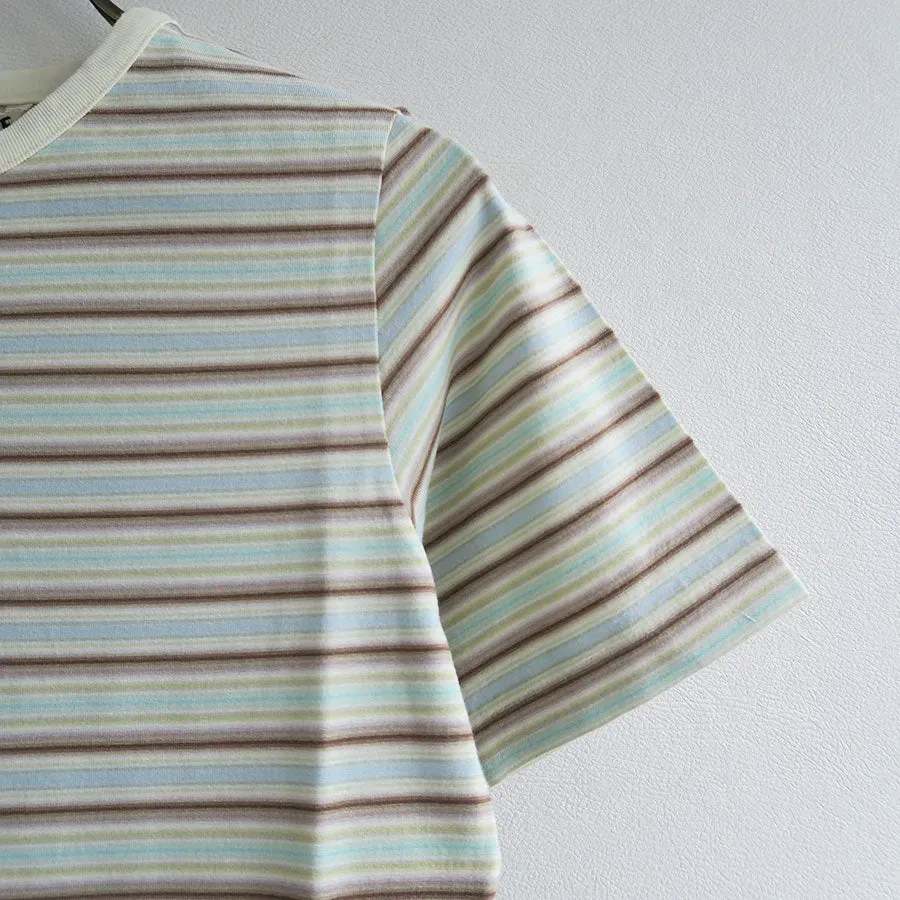 Gradient Stripe Jersey Tee