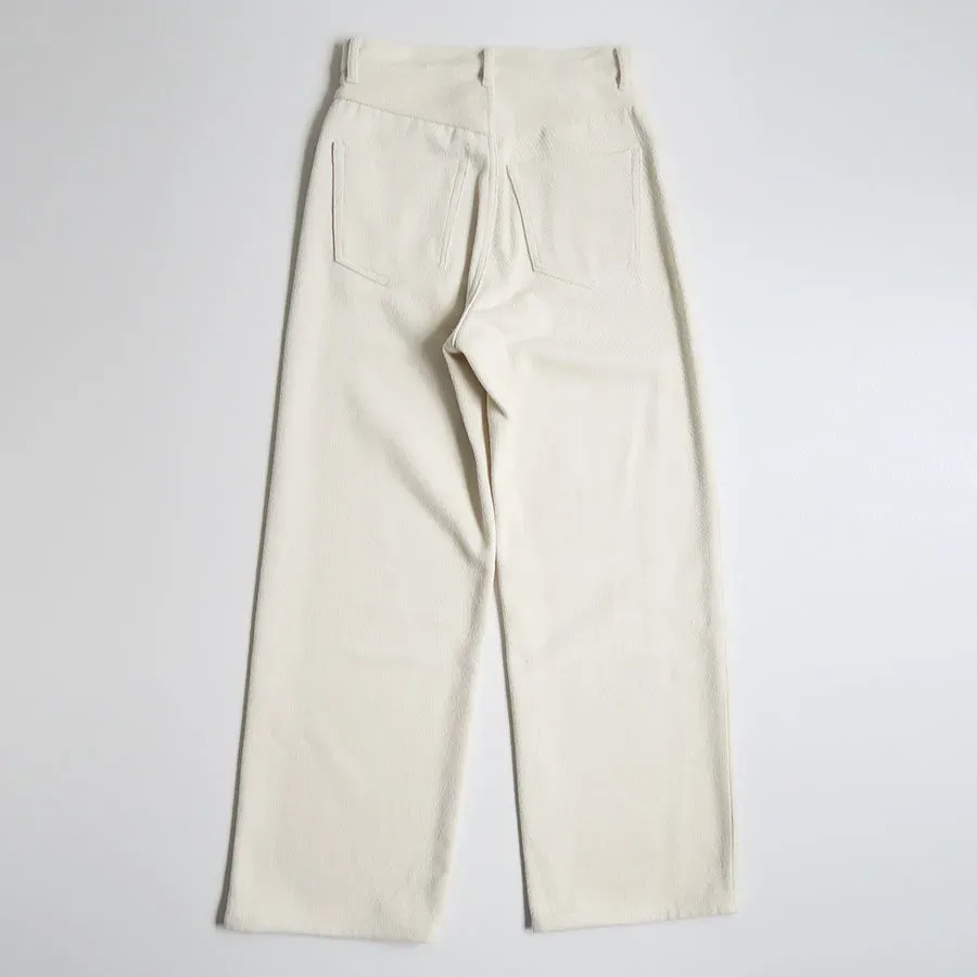 Silk Nep Denim 5P Wide Pants