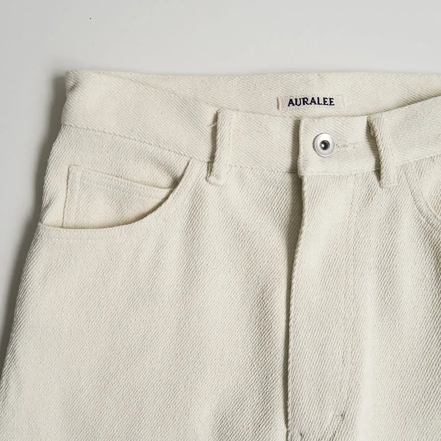Silk Nep Denim 5P Wide Pants