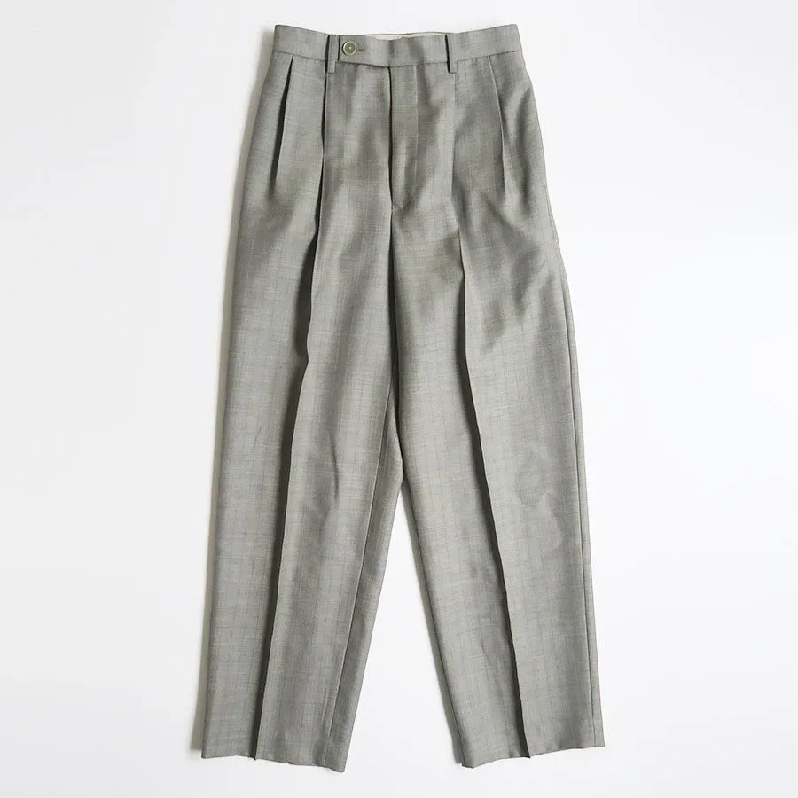 Bluefaced Wool Two-Tuck Slacks