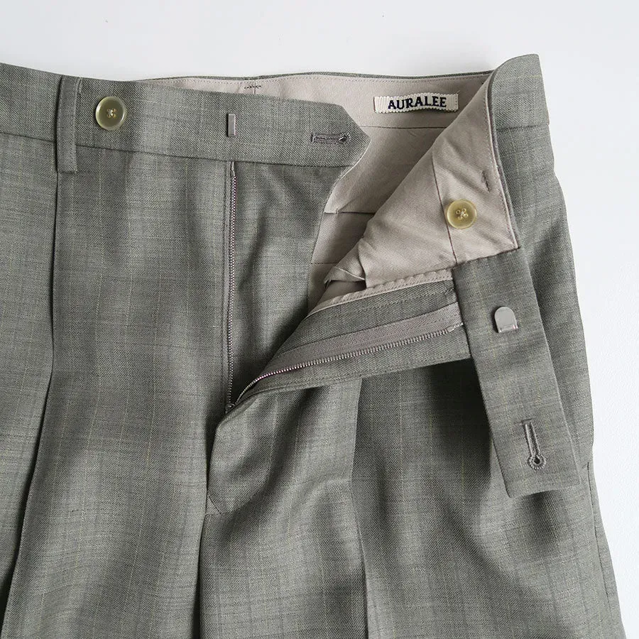 Bluefaced Wool Two-Tuck Slacks