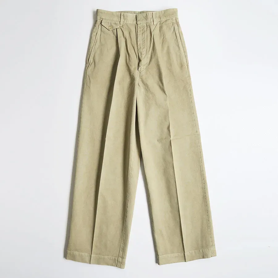 Garment-Dyed Finx Light Chino One-Tuck Wide Pants