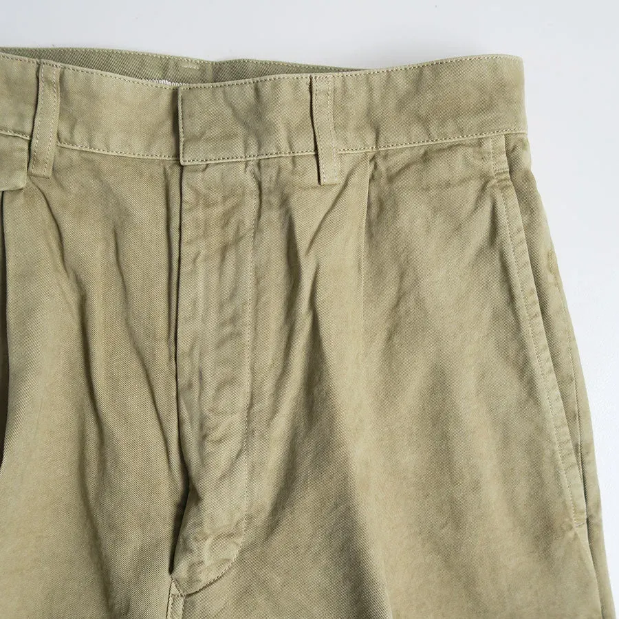 Garment-Dyed Finx Light Chino One-Tuck Wide Pants