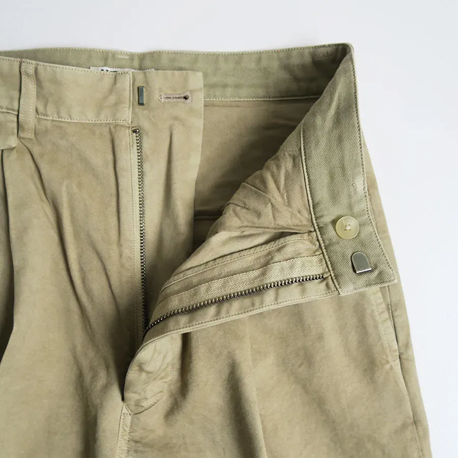 Garment-Dyed Finx Light Chino One-Tuck Wide Pants