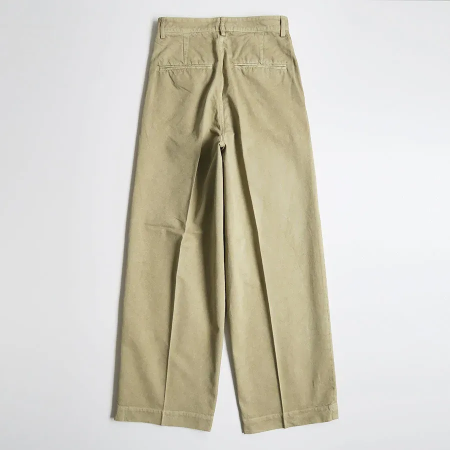 Garment-Dyed Finx Light Chino One-Tuck Wide Pants