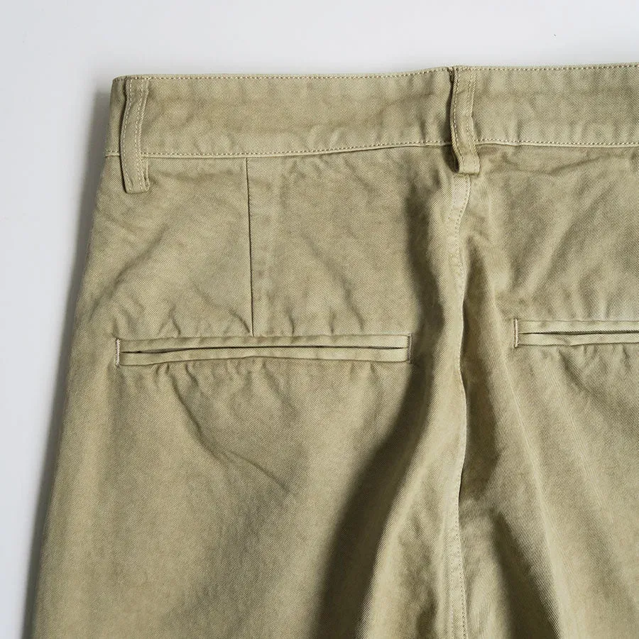 Garment-Dyed Finx Light Chino One-Tuck Wide Pants