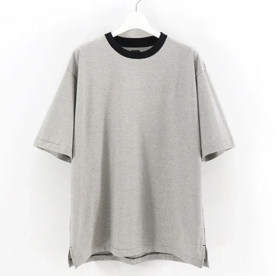 High Twist Cotton Border T-Shirt