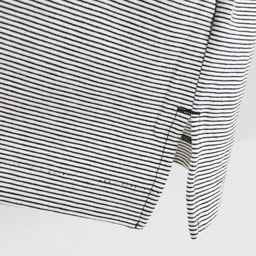 High Twist Cotton Border T-Shirt
