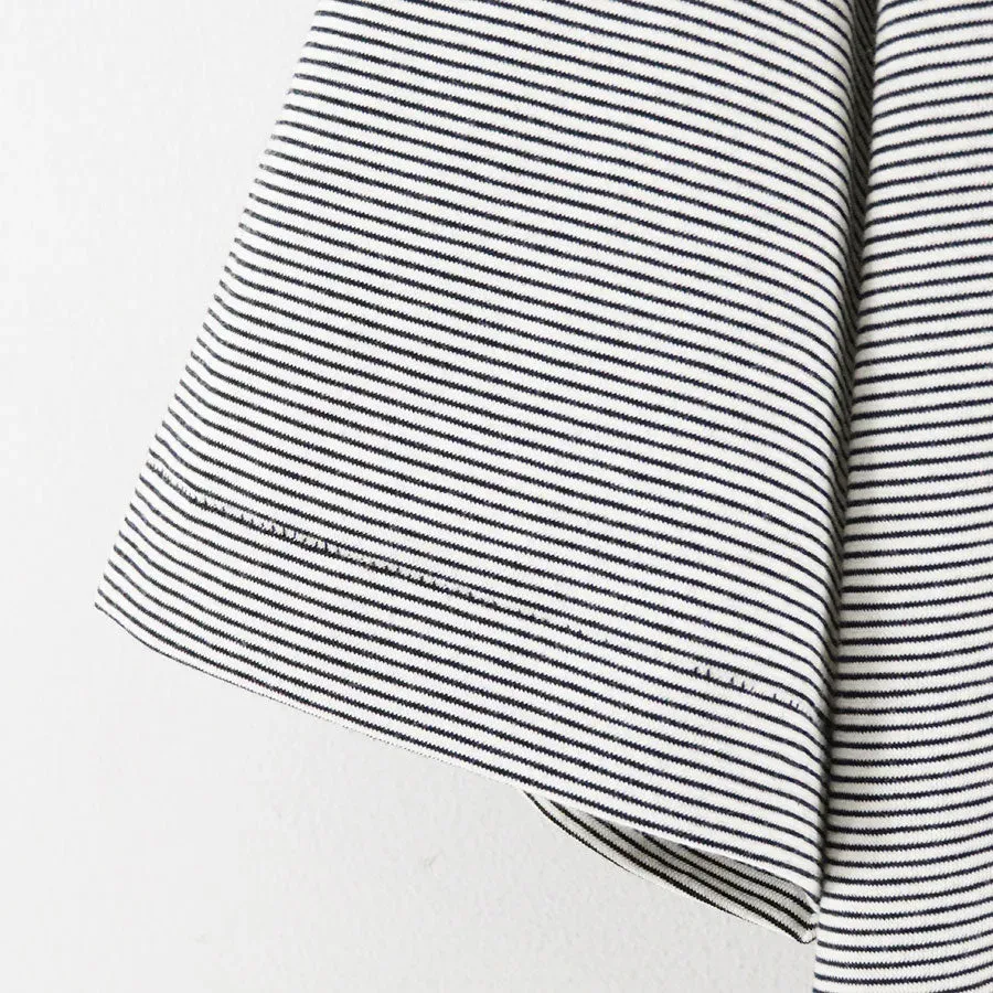 High Twist Cotton Border T-Shirt
