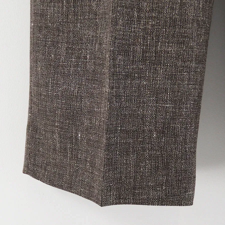 Wool Linen 1Tuck Slacks