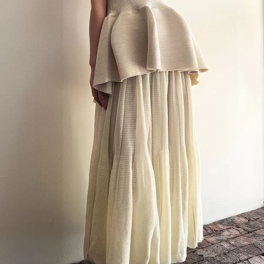 Wool Cascades Glitter Skirt