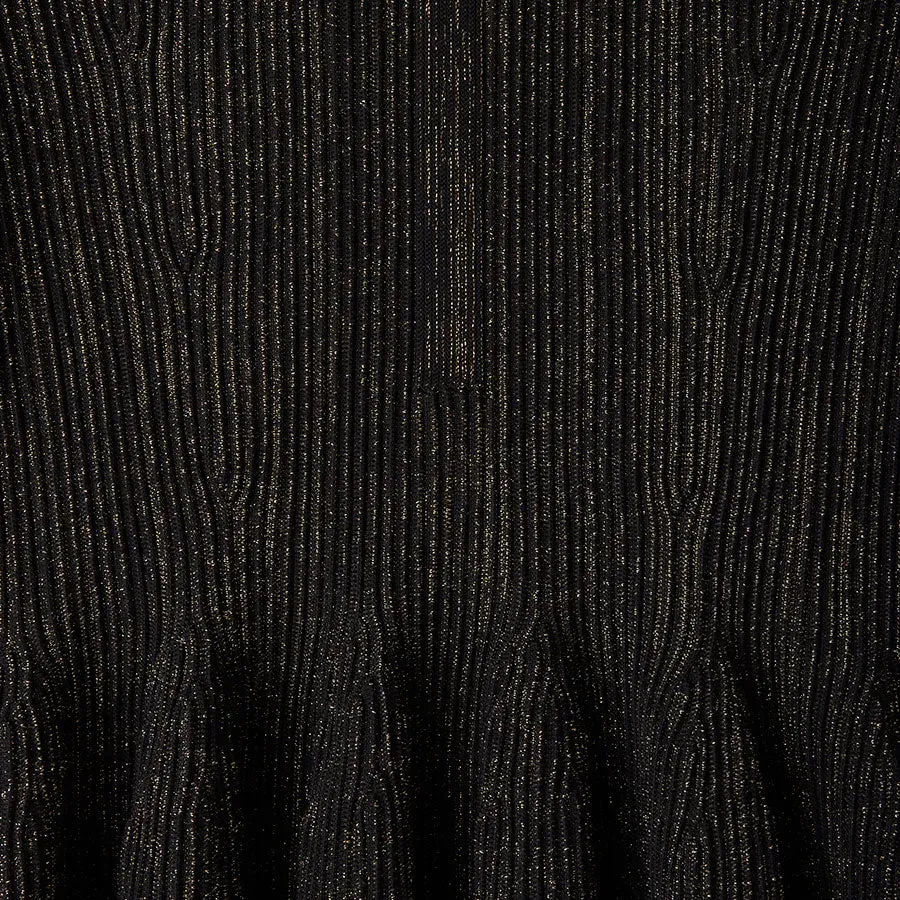 Hypha Glitter Collarless Zip Jacket