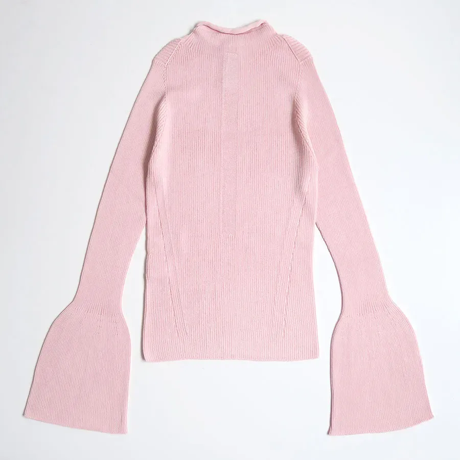 Soft Portrait Long Bell Sleeve Top