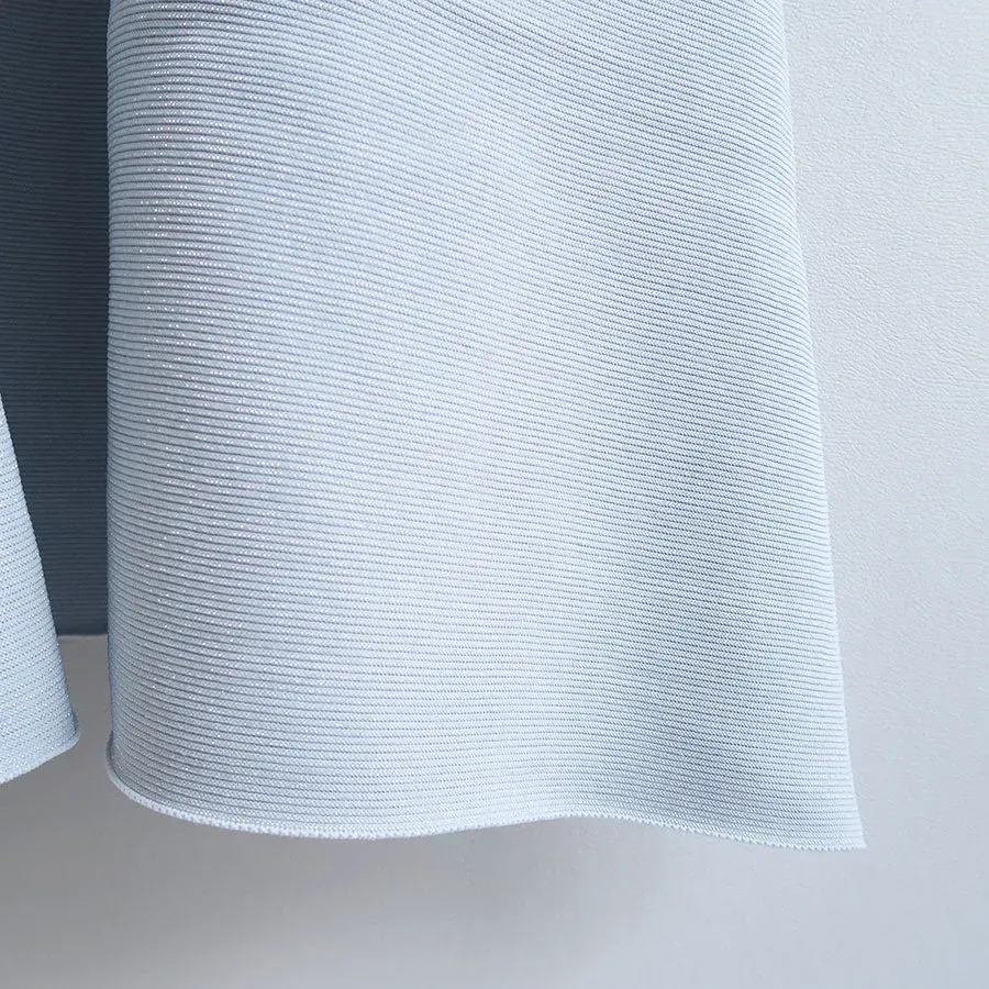 Pottery Swell Glitter Short Bell Sleeve Flare Dress