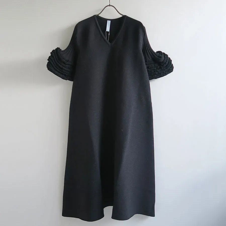 Pottery Swell Glitter Short Bell Sleeve Flare Dress