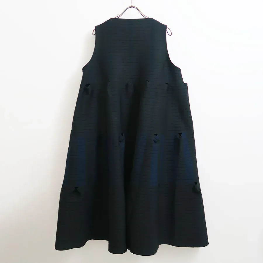 Terraced Sleeveless Mini Dress