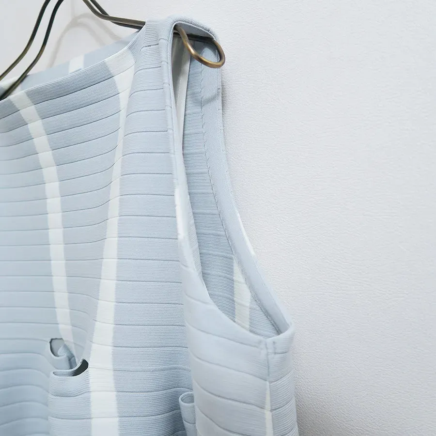 Terraced Sleeveless Mini Dress