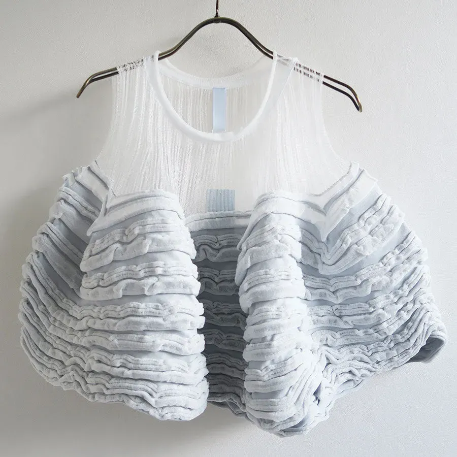 Pottery Swell Lucent Glitter Sleeveless Bust Flare Top