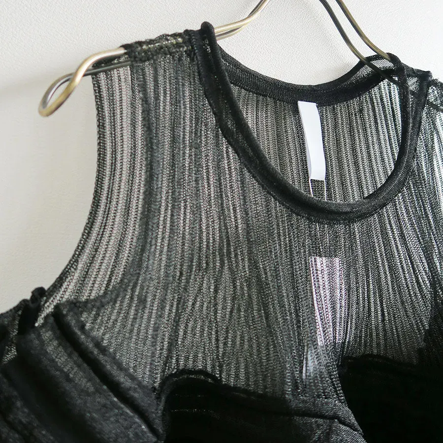 Pottery Swell Lucent Glitter Sleeveless Bust Flare Top