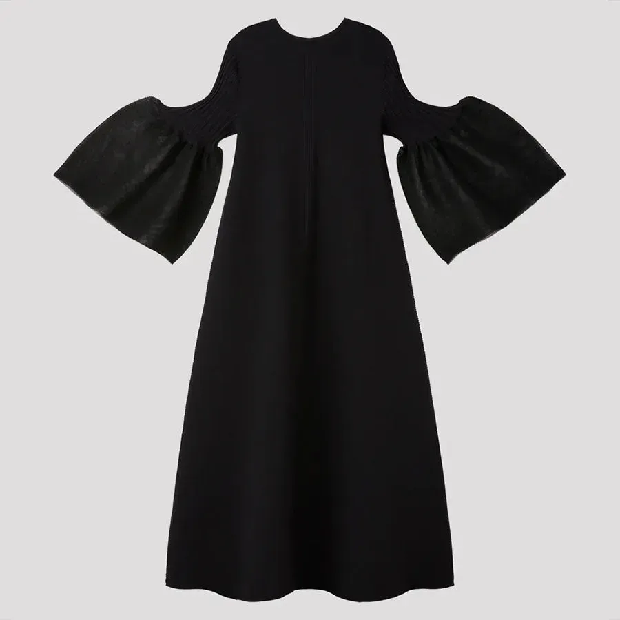 Pottery Lucent Long Bell Sleeve Flare Dress