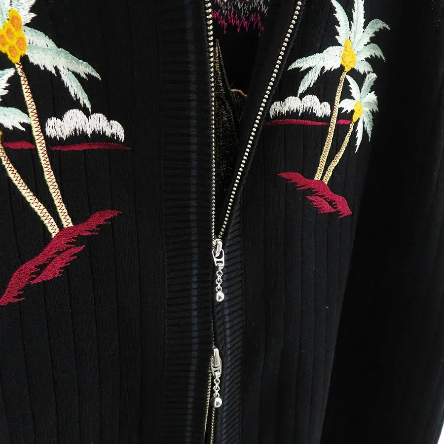 Zip Up Knit Vest Hawaii