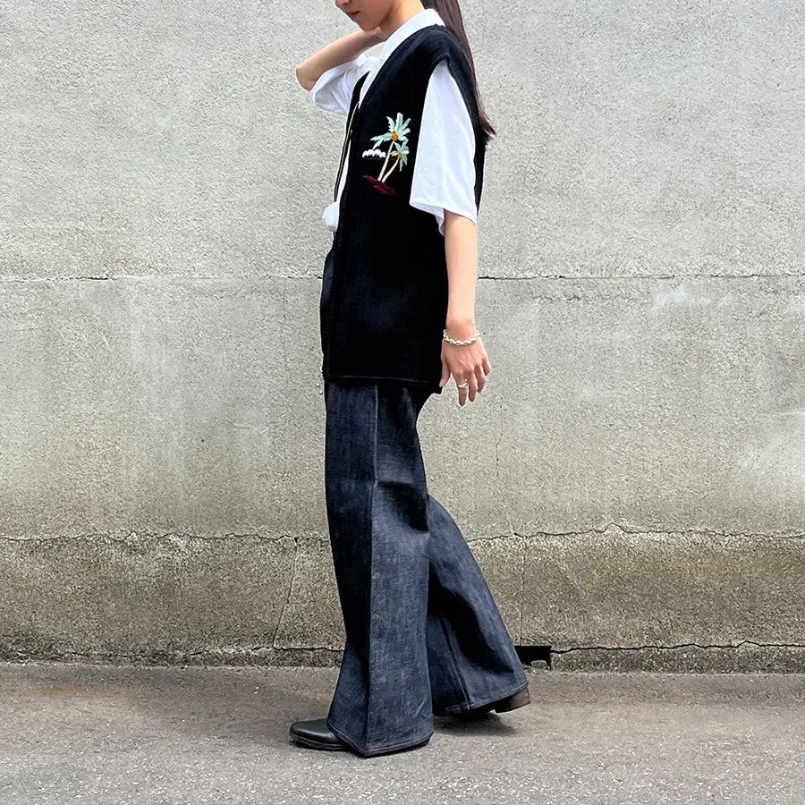 Zip Up Knit Vest Hawaii