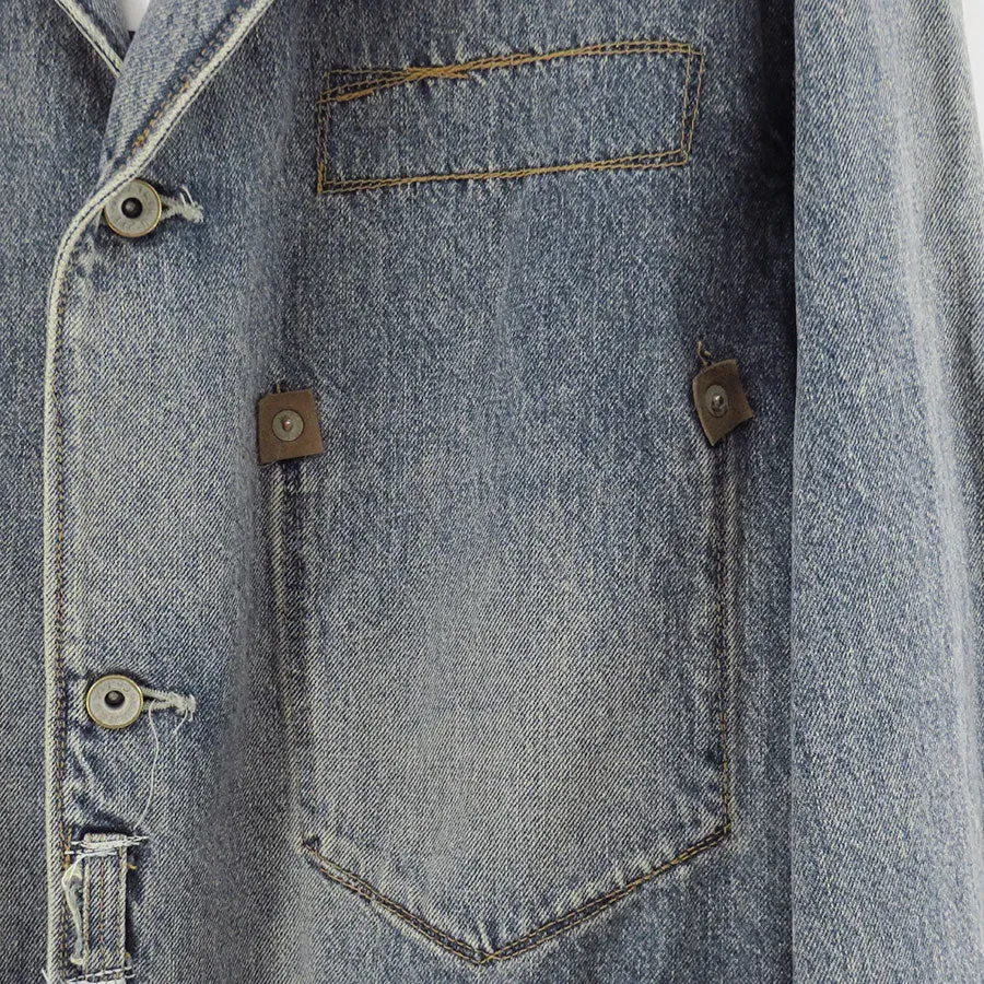 Free Stich Draiping Denim Jacket