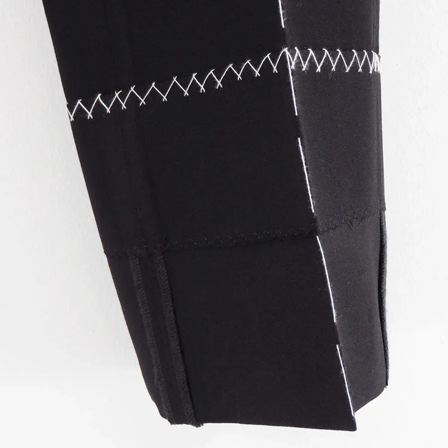 ”Hand Stich”Roll Up Straight Slacks