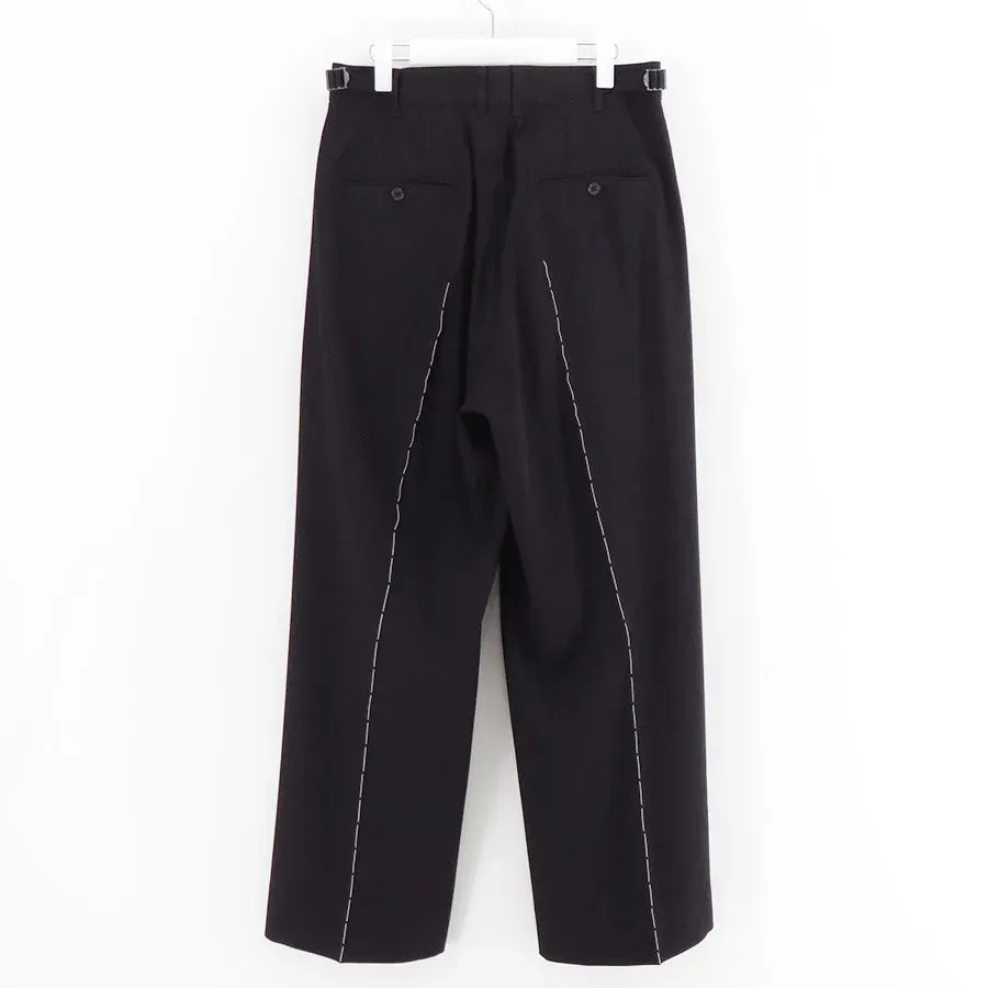 ”Hand Stich”Dress Wide Slacks