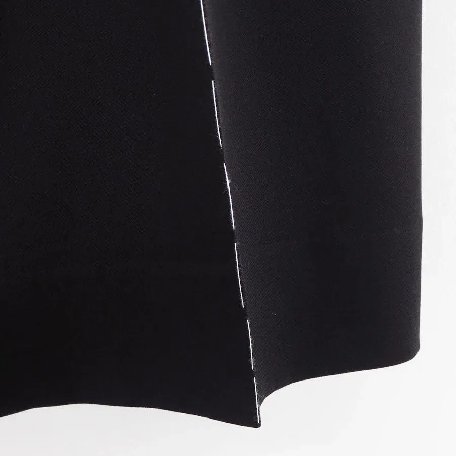 ”Hand Stich”Dress Wide Slacks