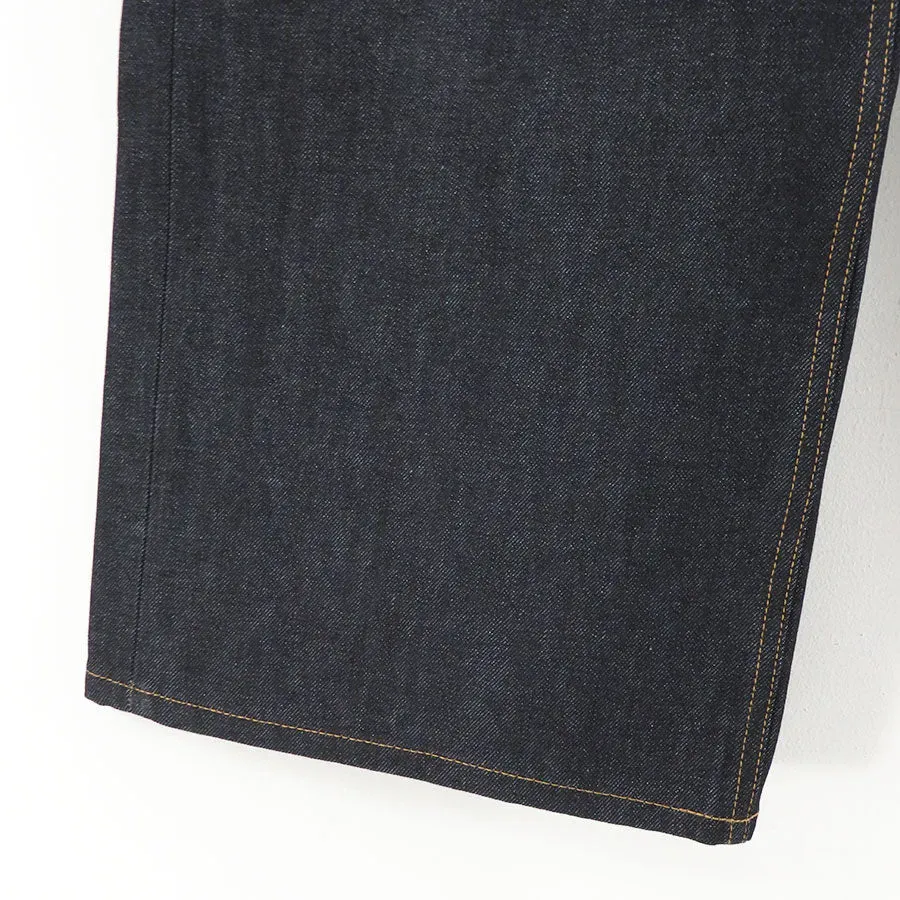 Rigid Denim Pants Wide