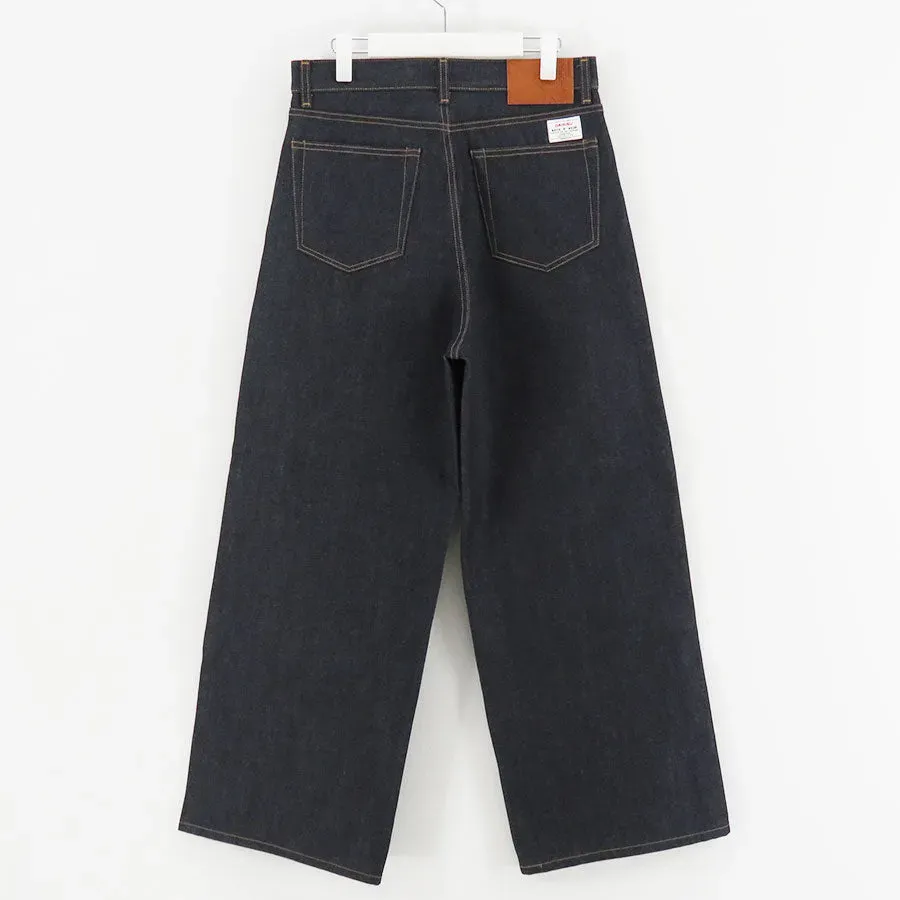 Rigid Denim Pants Wide