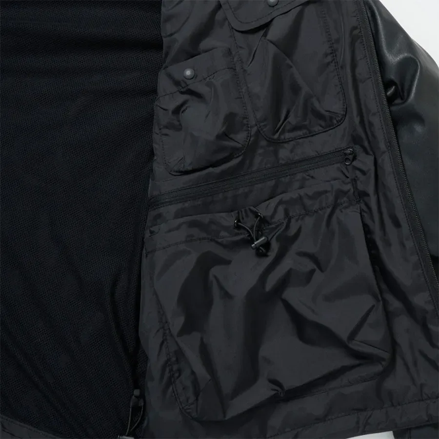Tech Synthetic Skin Windbreaker Jacket