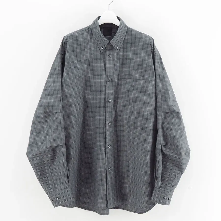 Tech Button Down Shirt L/S Gren Plaid