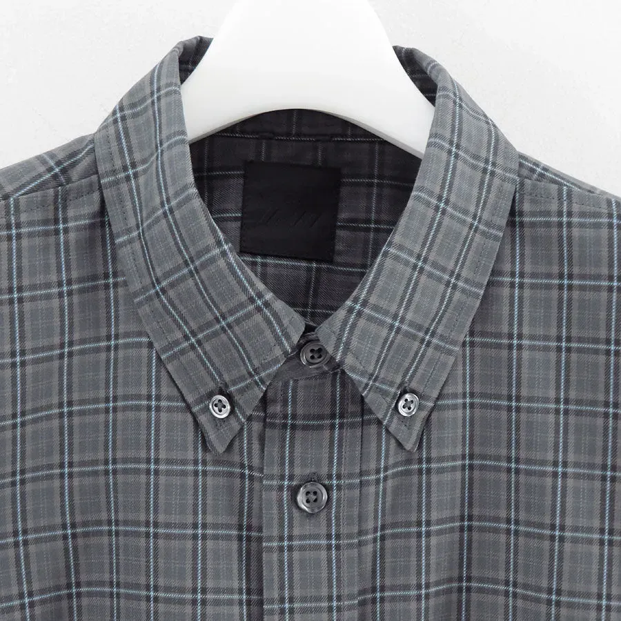 Tech Button Down Shirt L/S Gren Plaid